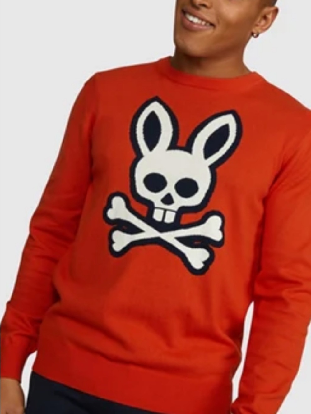 Psycho Bunny
sweater men’s XL Maddox logo persimmon long sleeve bold sporty fu